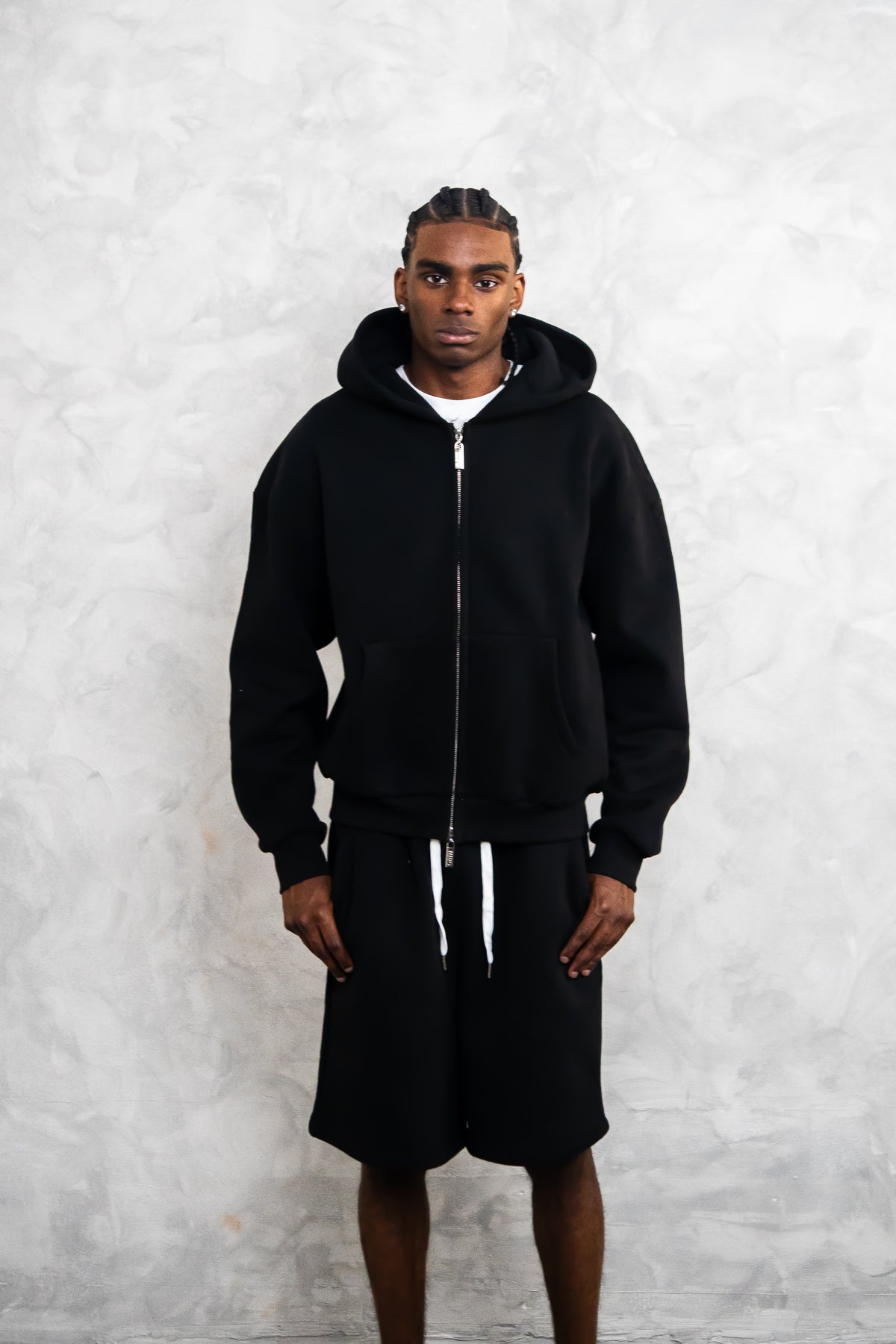 basic zip up hoodie