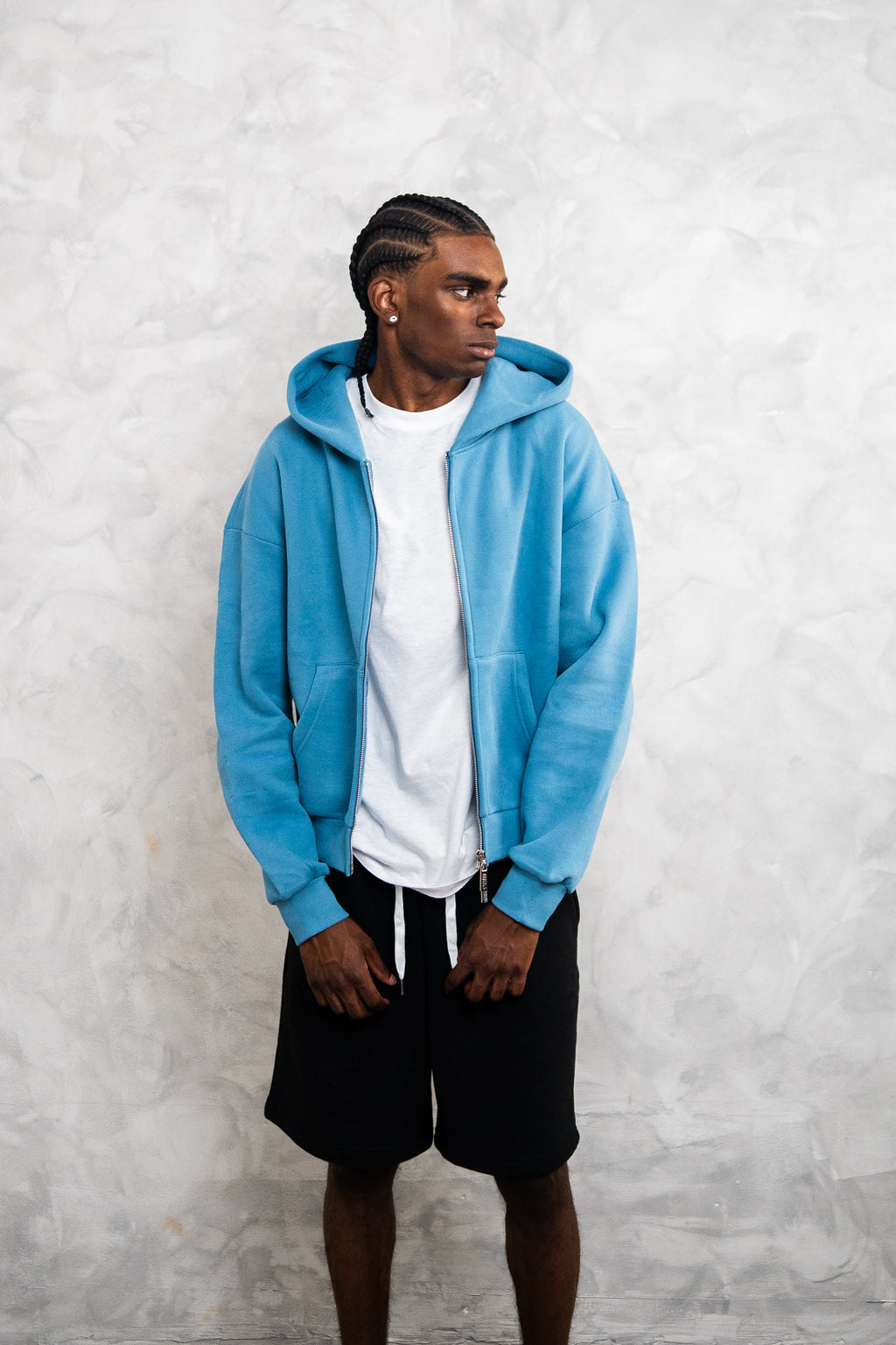 basic zip up hoodie