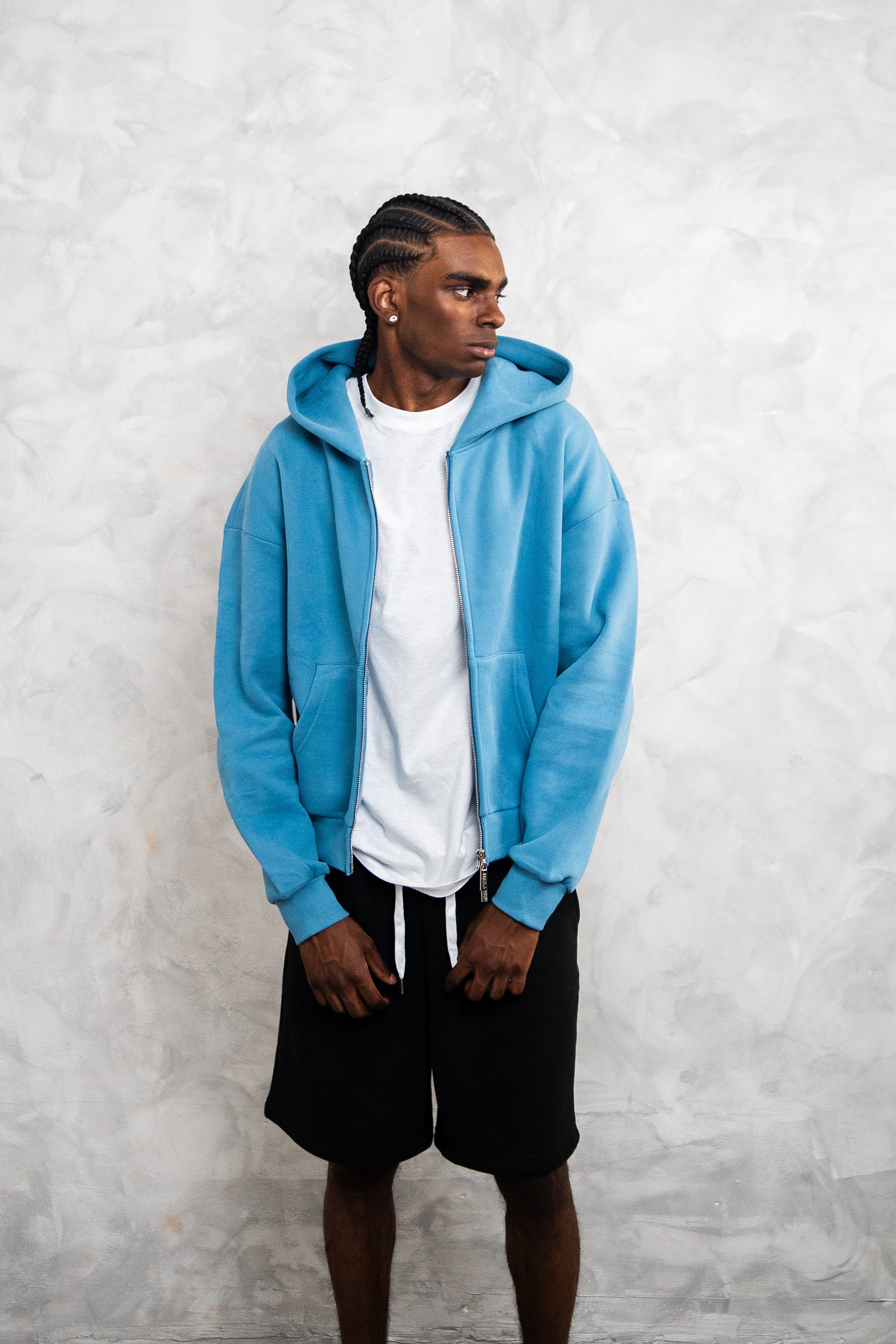 basic zip up hoodie