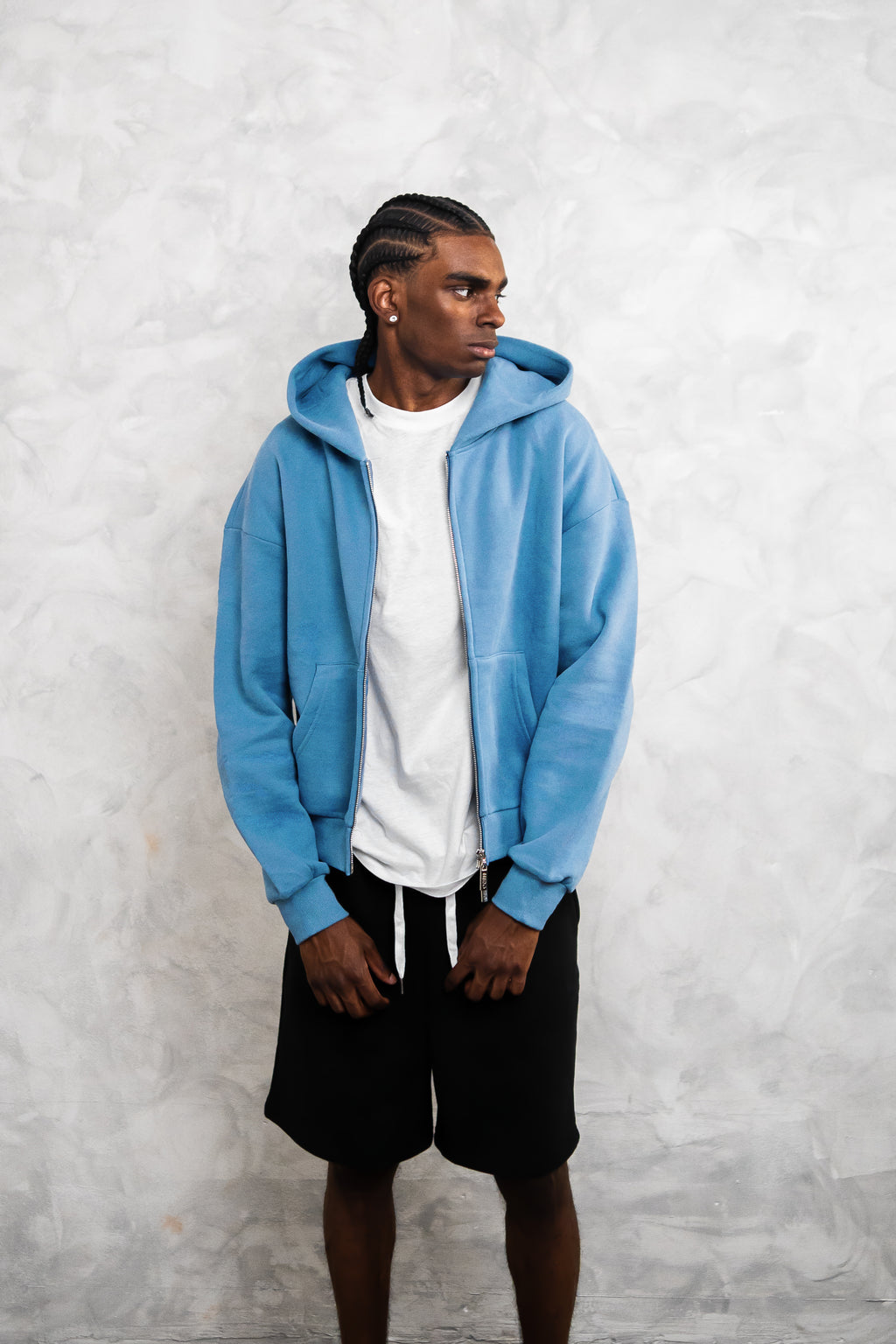 basic zip up hoodie