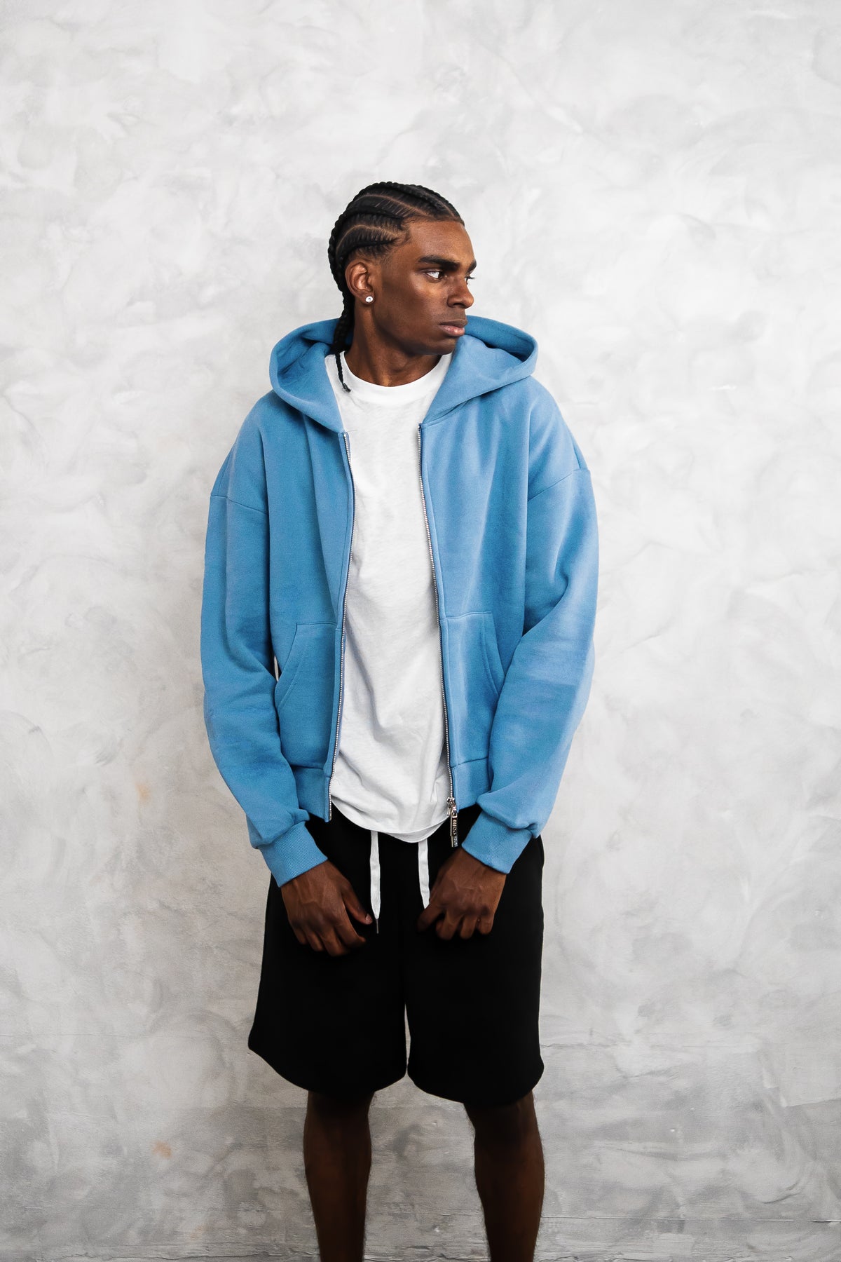 basic zip up hoodie