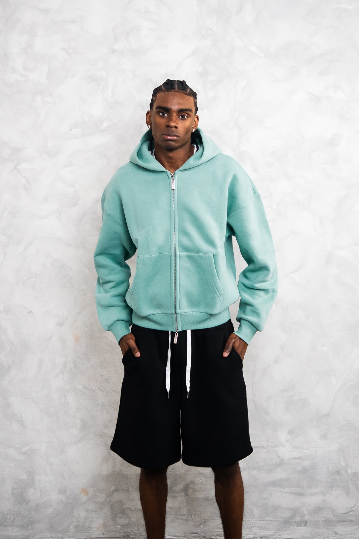 basic zip up hoodie