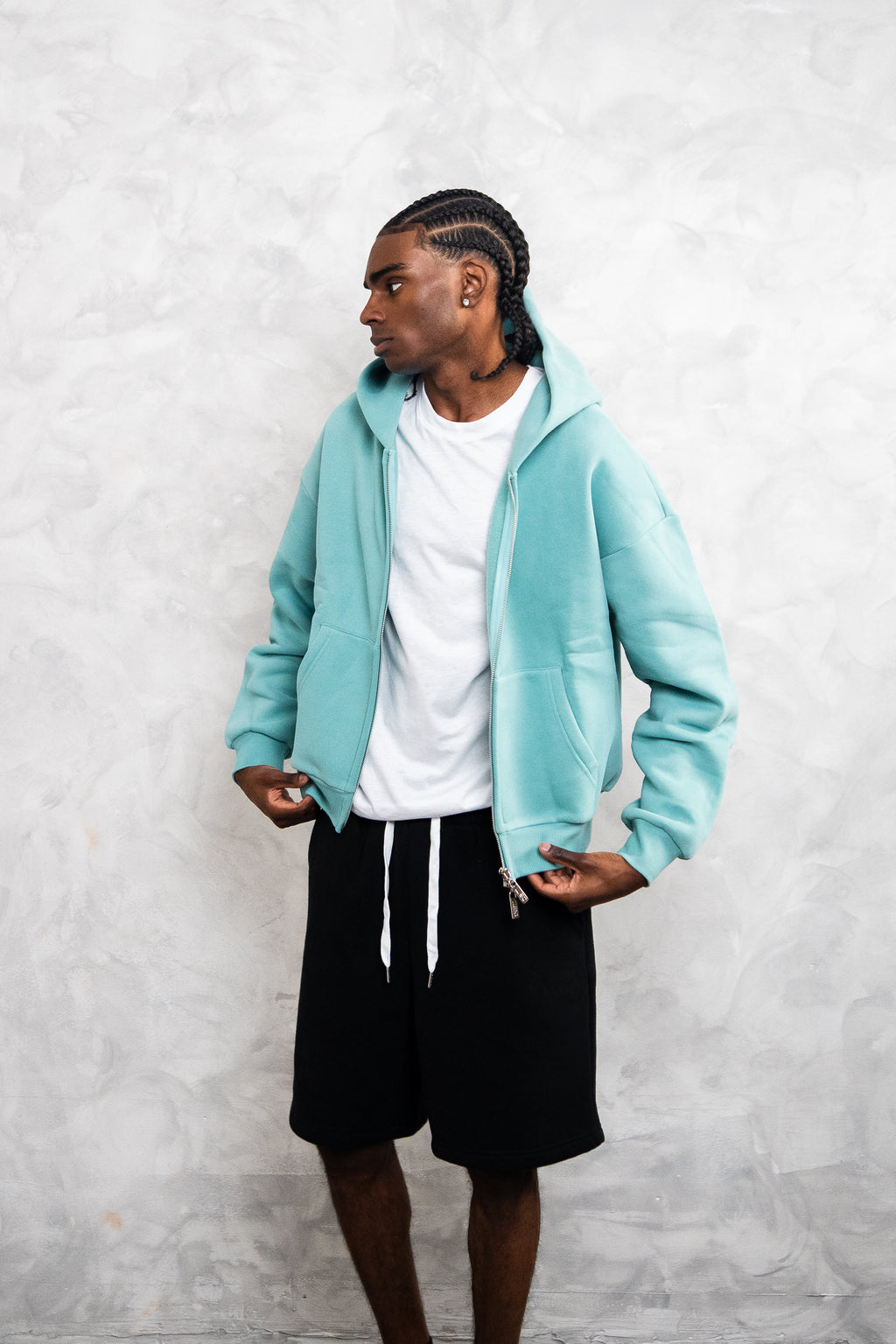 basic zip up hoodie