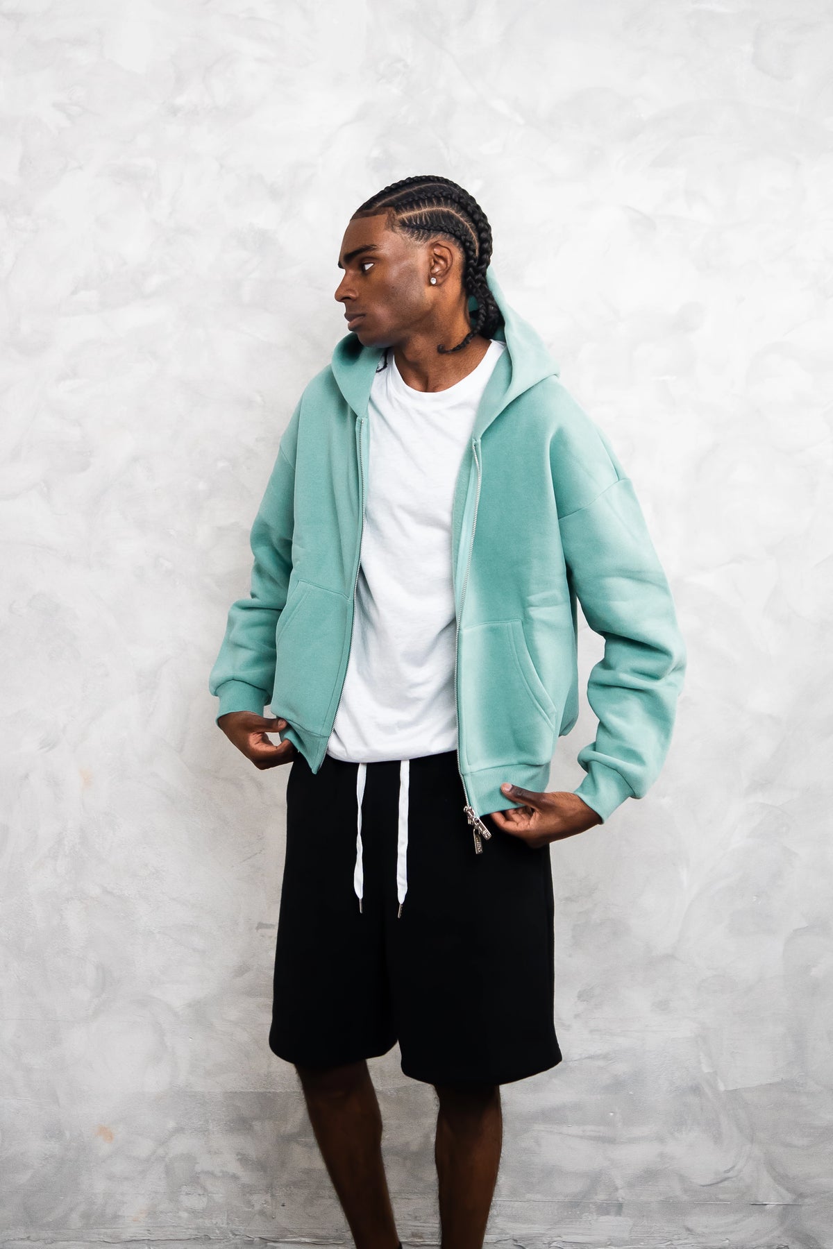basic zip up hoodie