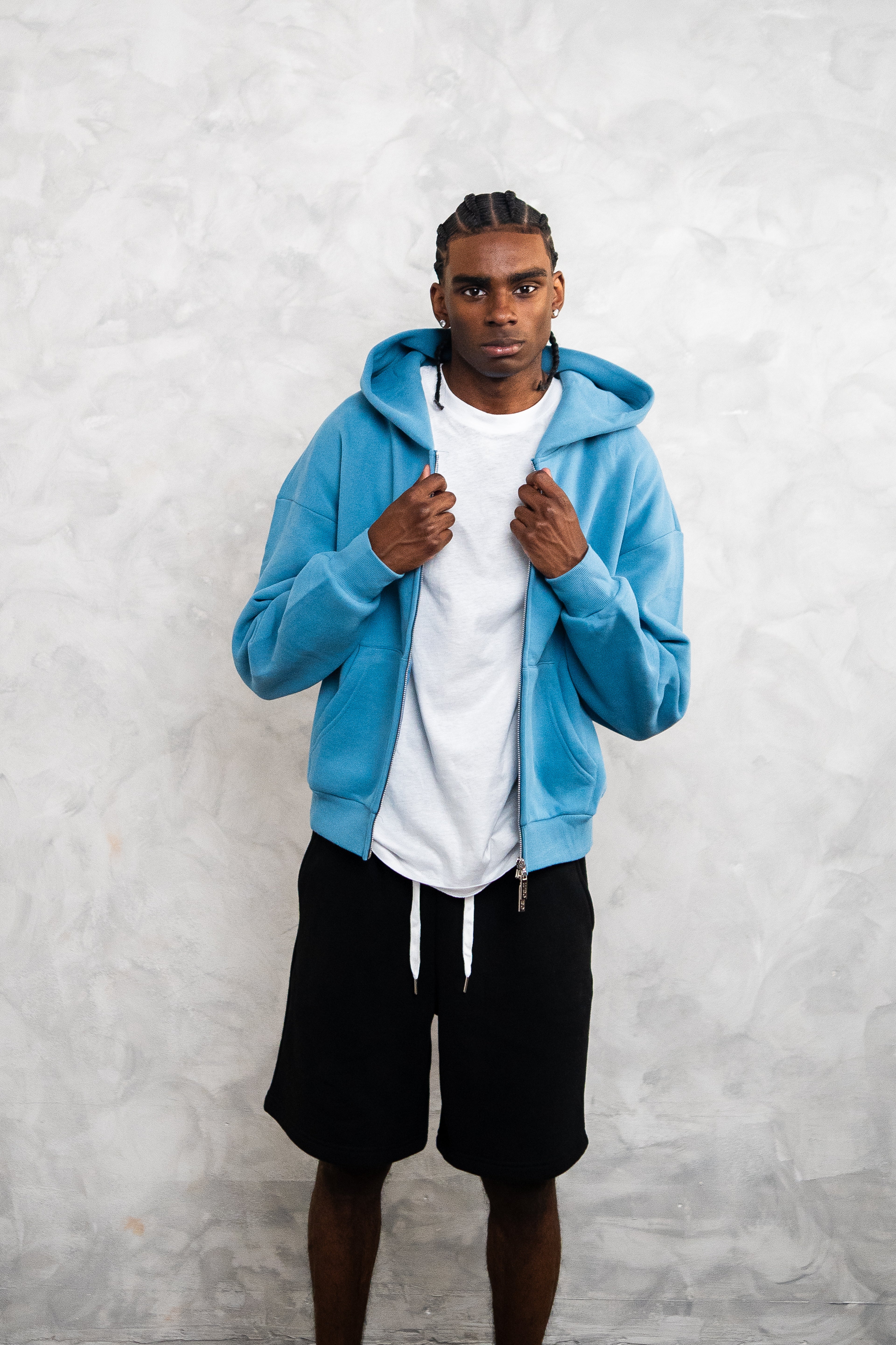 basic zip up hoodie