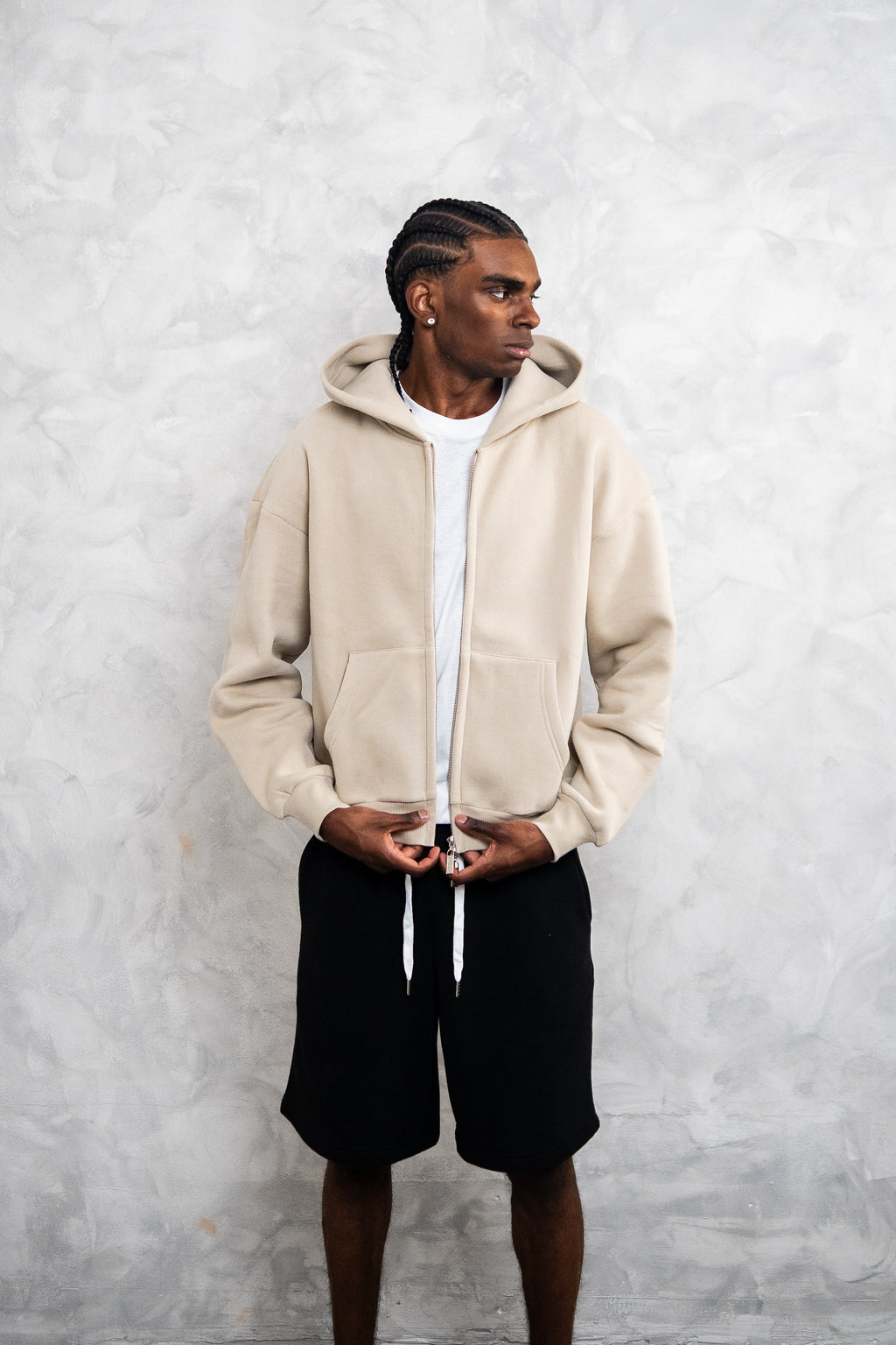 basic zip up hoodie