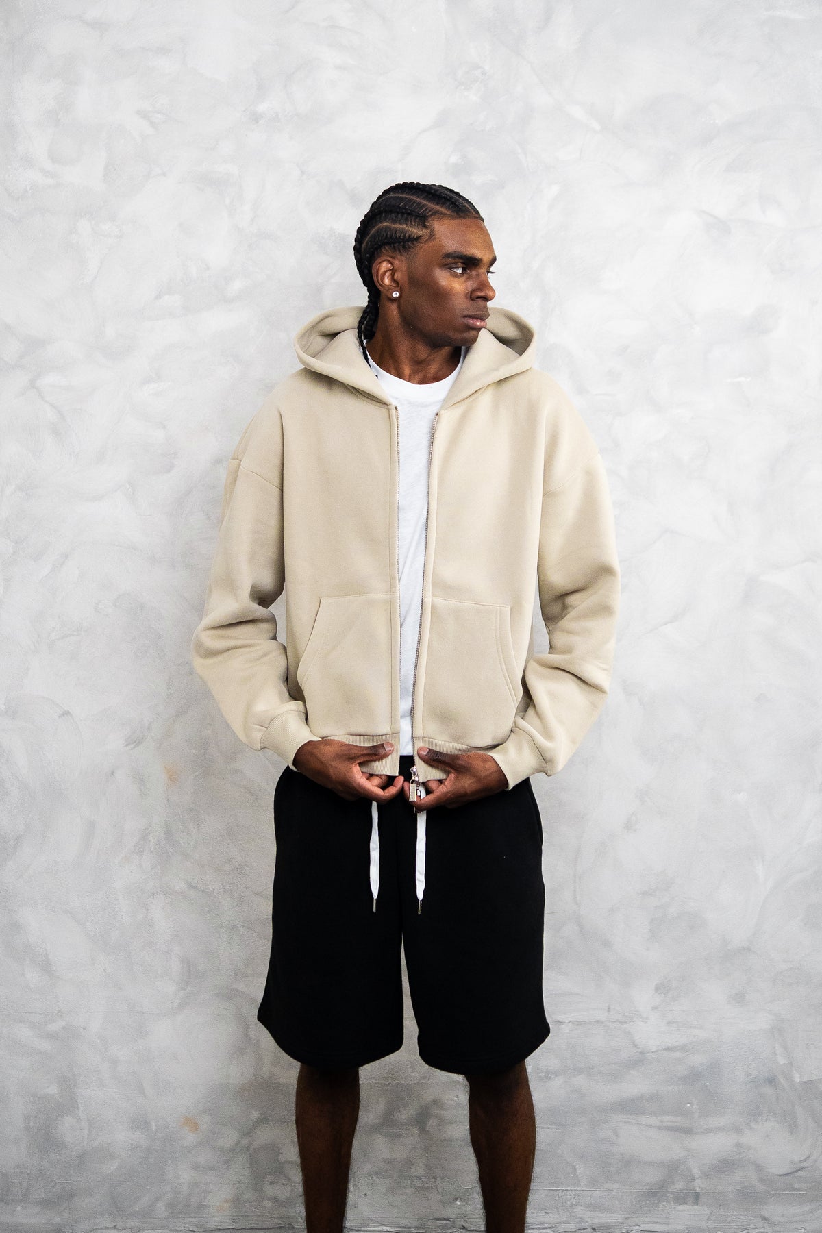 basic zip up hoodie
