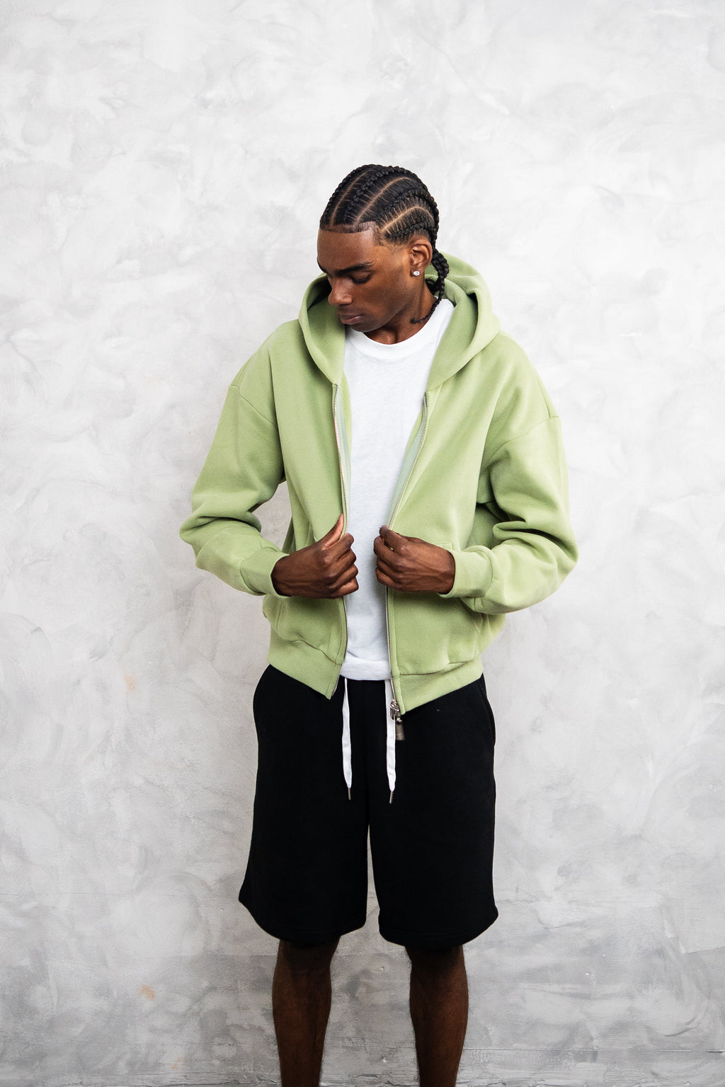 basic zip up hoodie